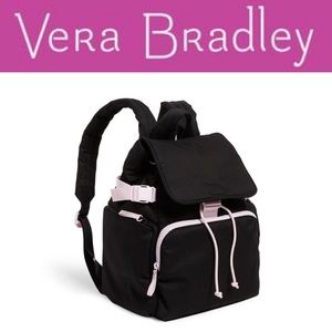 Vera Bradley Utility Backpack in Recycled Cotton-black